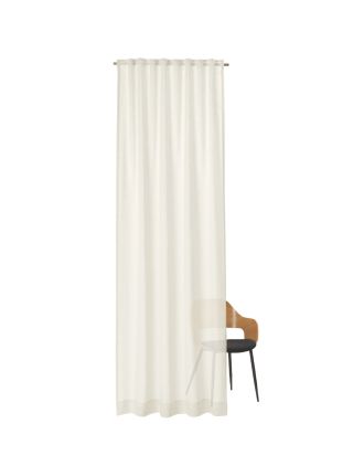BREEZE linen curtain with hidden loop strap