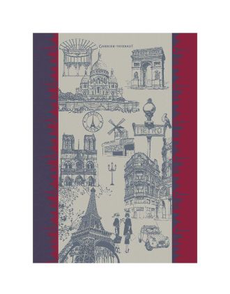 I LOVE PARIS TRICOLOR TOWEL